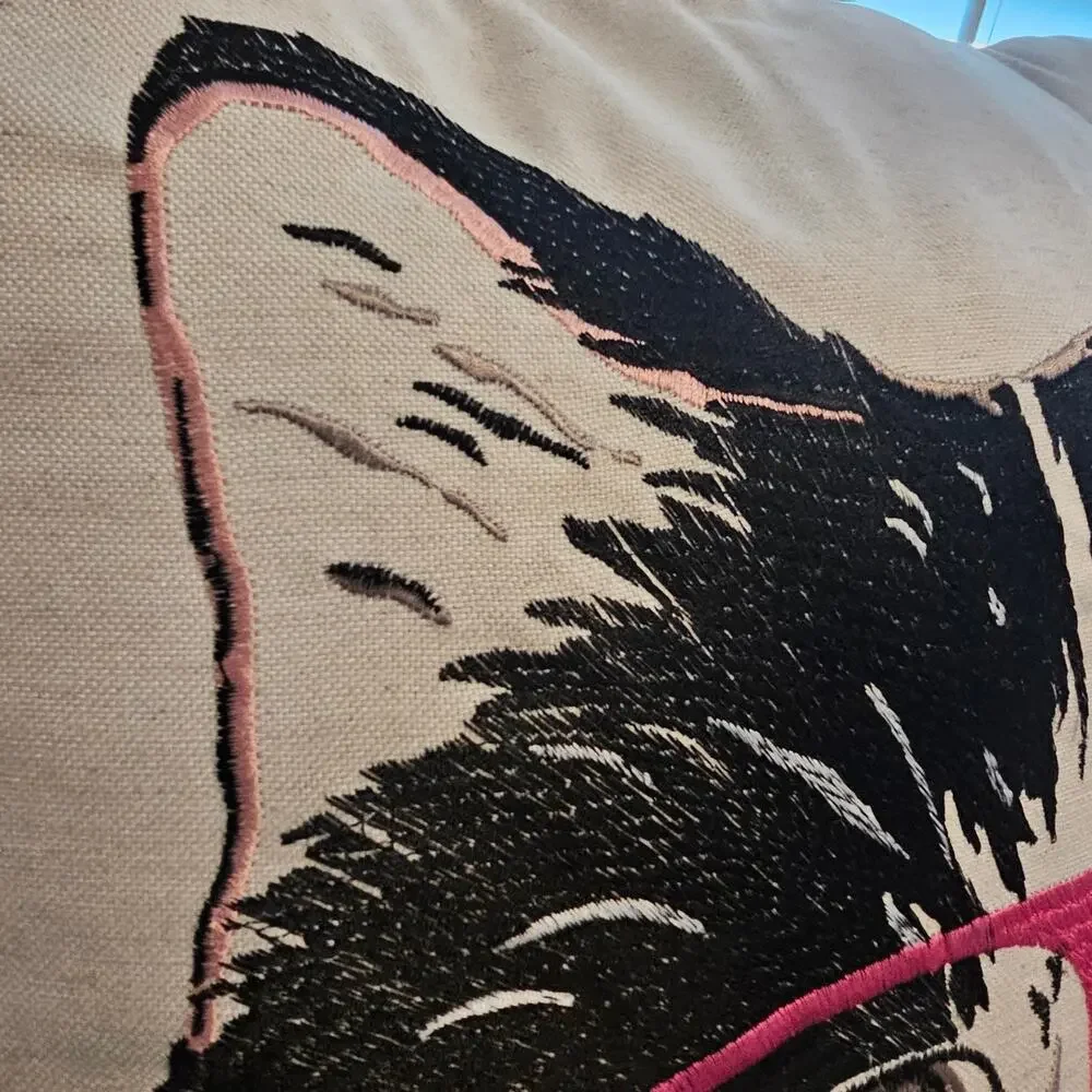 Loom & Mill Cat Face Decorative Pillow 20